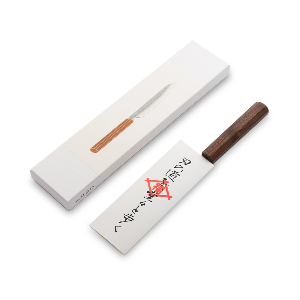 sakai kitchen＜堺キッチン＞【福井】刃道 潮騒 文化 180mm SPG2　ウォルナット柄