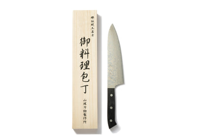 sakai kitchen〈堺キッチン〉【山塚尚剛刃物】ステンレス ニッケルダマスカス牛刀　180mm