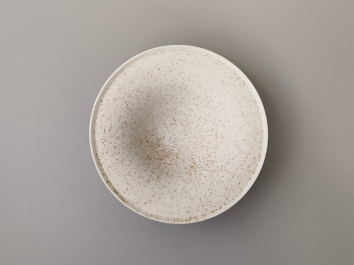 【旅皿】Bowl with rim 17.5㎝ Nashiji White
