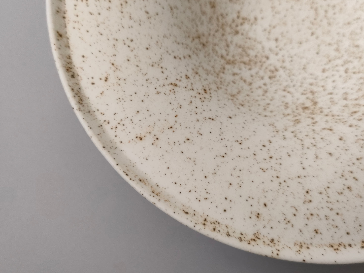 【旅皿】Bowl with rim 17.5㎝ Nashiji White