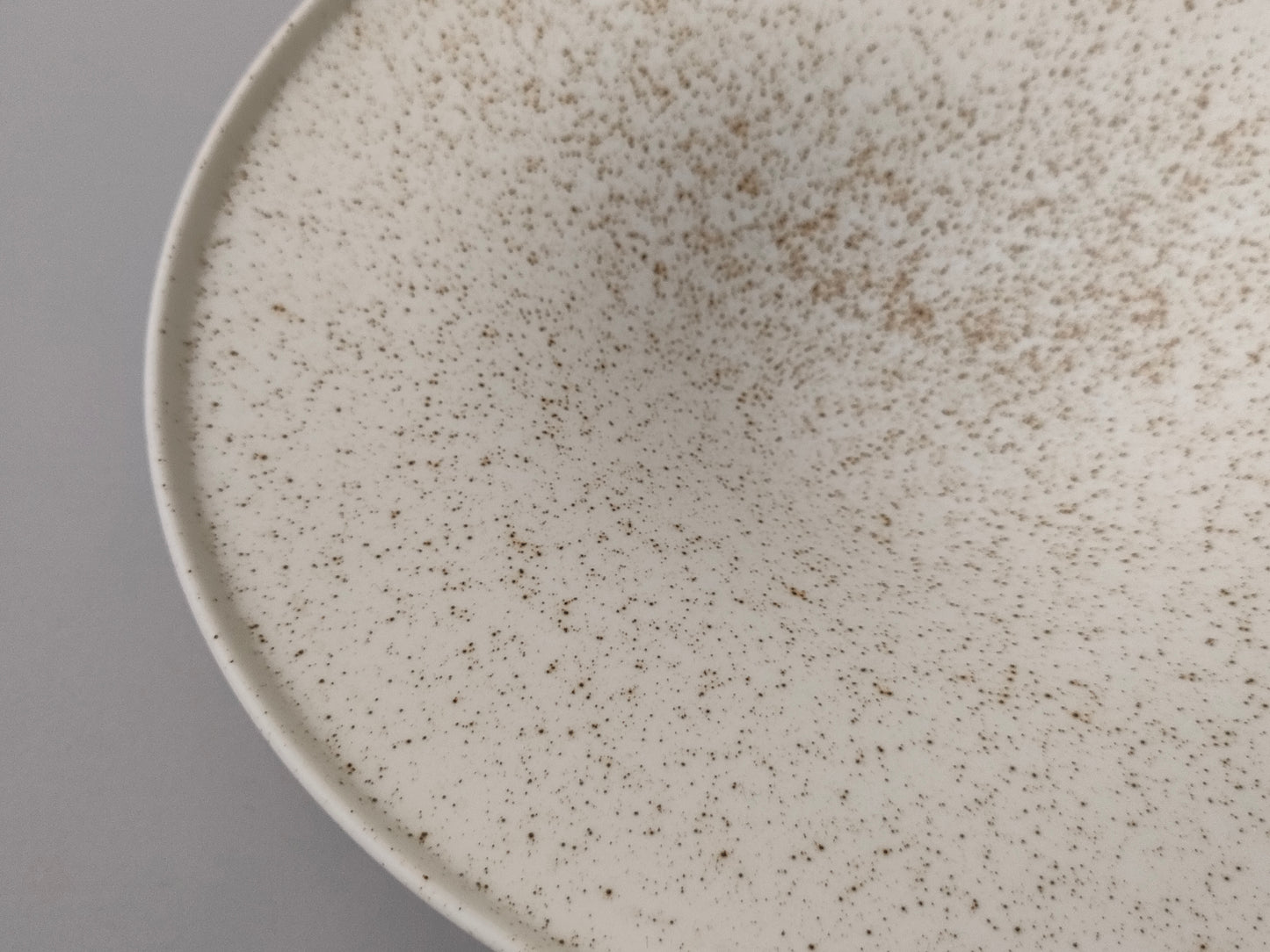 【旅皿】Bowl with rim 24.5㎝ Nashiji White
