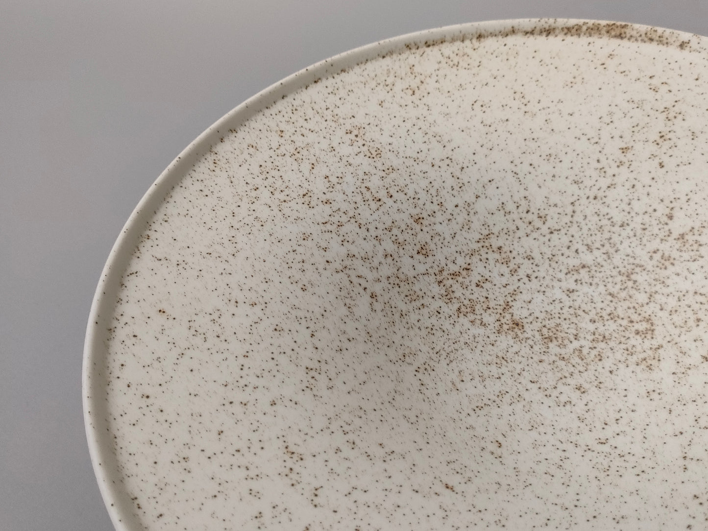 【旅皿】Bowl with rim 24.5㎝ Nashiji White