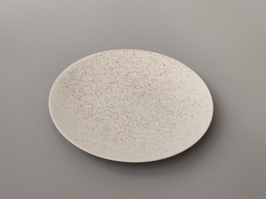 【旅皿】Markt plate 23.5㎝ Nashiji White