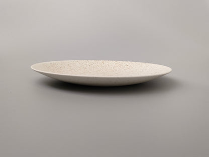 【旅皿】Markt plate 23.5㎝ Nashiji White