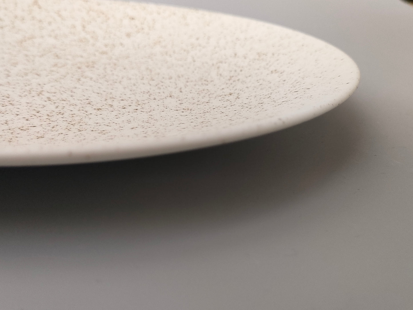 【旅皿】Markt plate 23.5㎝ Nashiji White
