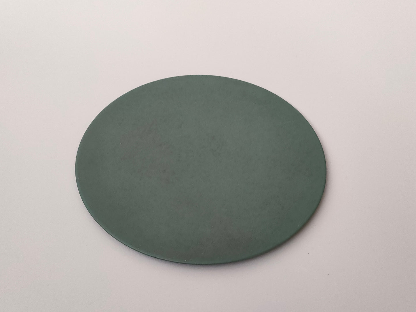 【旅皿】Flat plate 19.6㎝ Nashiji Green