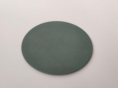 【旅皿】Flat plate 19.6㎝ Nashiji Green