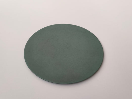 【旅皿】Flat plate 19.6㎝ Nashiji Green
