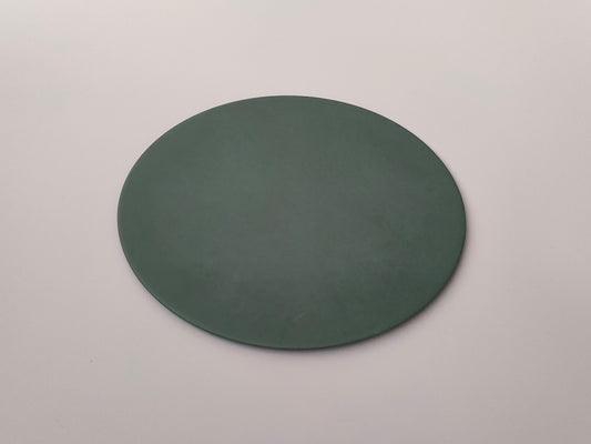 【旅皿】Flat plate 24.5㎝ Nashiji Green