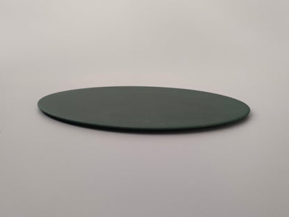 【旅皿】Flat plate 24.5㎝ Nashiji Green