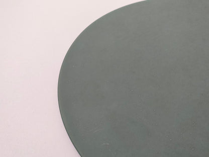【旅皿】Flat plate 24.5㎝ Nashiji Green