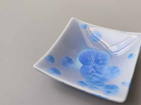 【旅皿】花結晶 三寸角皿