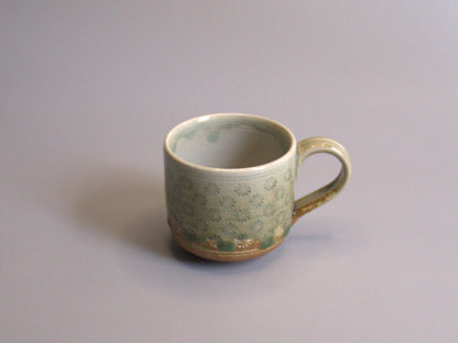 Onland store-香山窯　ビードロ釉印花文マグカップ（角）-
