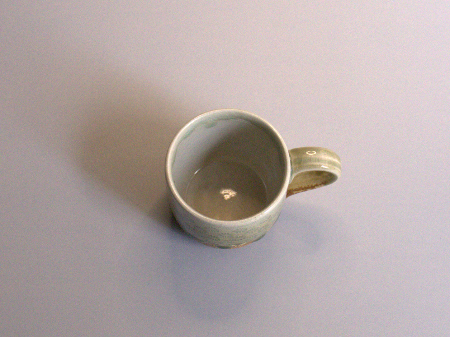 -Onland store　香山窯　ビードロ釉菊印花文マグカップ（角）-