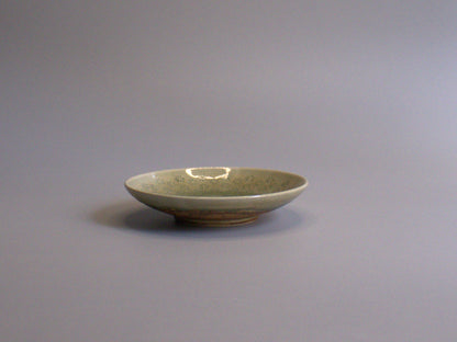 -Onland store　香山窯　ビードロ釉菊印花文取り皿-