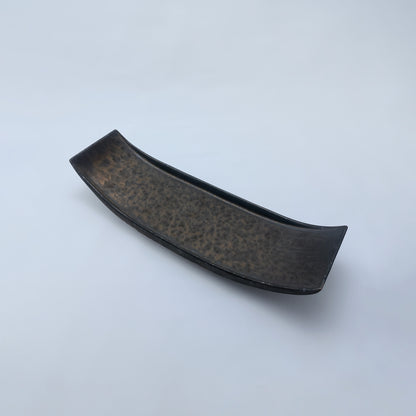 【旅皿】金結晶 舟型長皿