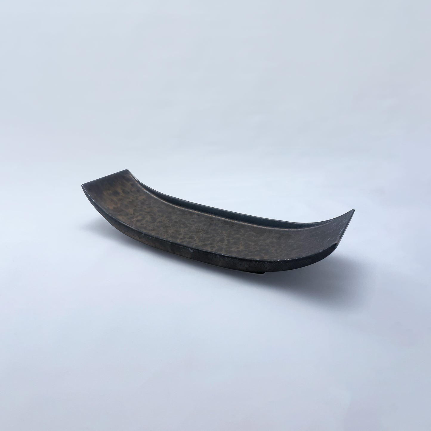 【旅皿】金結晶 舟型長皿