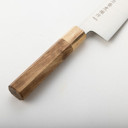sakai kitchen〈堺キッチン〉【高橋楠】INOX 和三徳 間伐材八角柄 170mm