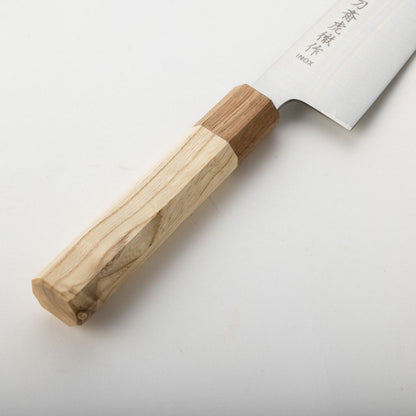 sakai kitchen〈堺キッチン〉【高橋楠】INOX 和三徳 間伐材八角柄 170mm