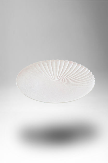 【旅皿】泡化粧ピンクパール 22cmプレート