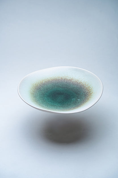 【旅皿】柔らかな緑の森（フォレスト 皿 26cm）