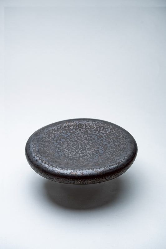 【旅皿】ストーンプレート黒金結晶