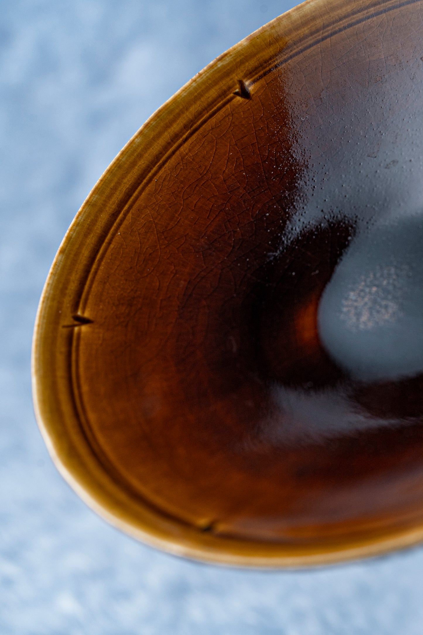 【旅皿】飴釉　５寸皿