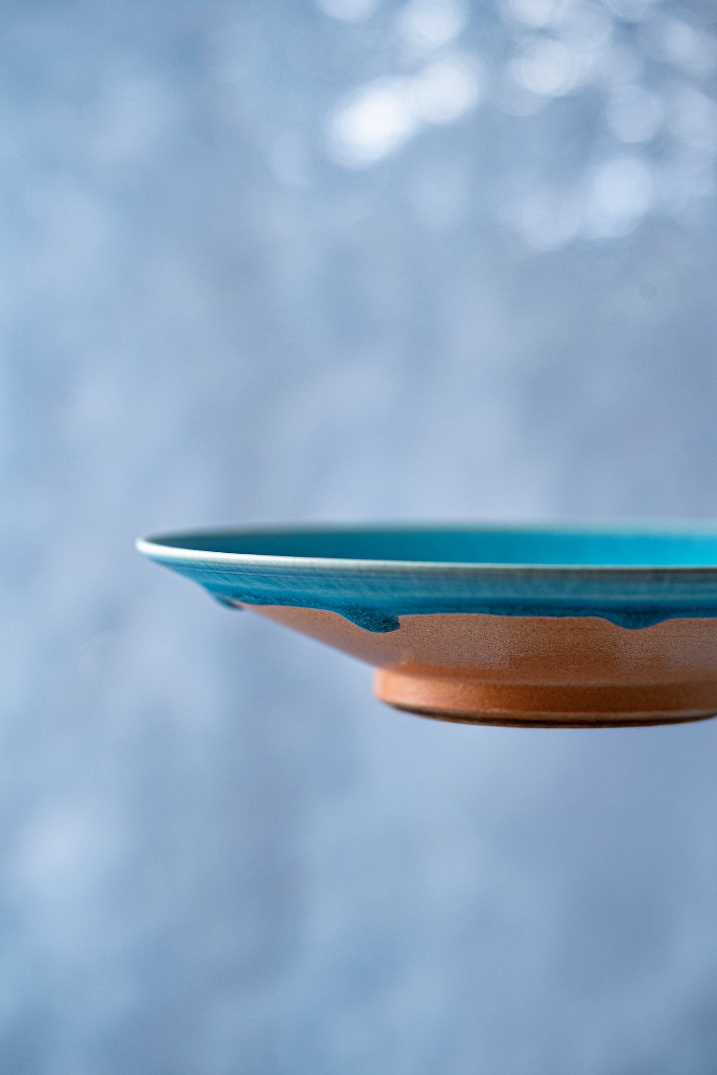 【旅皿】碧彩　5寸皿