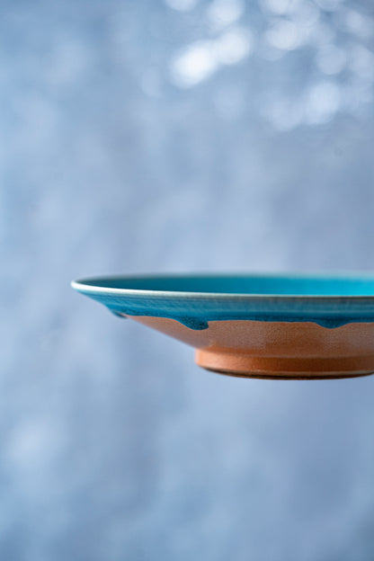 【旅皿】碧彩　5寸皿