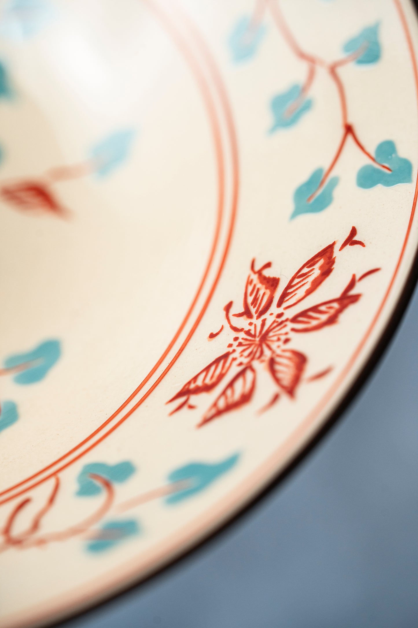 【旅皿】錦粟田花鳥絵　5寸深皿