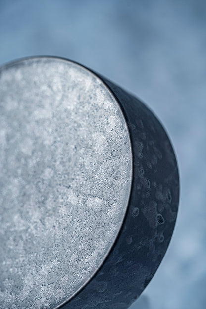 【旅皿】黒サビ絞り　ドラム130