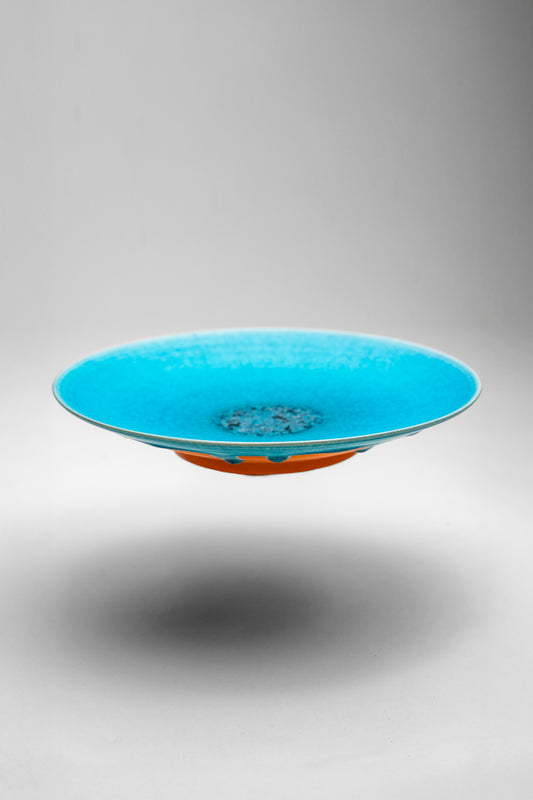 【旅皿】碧彩　７.５寸皿